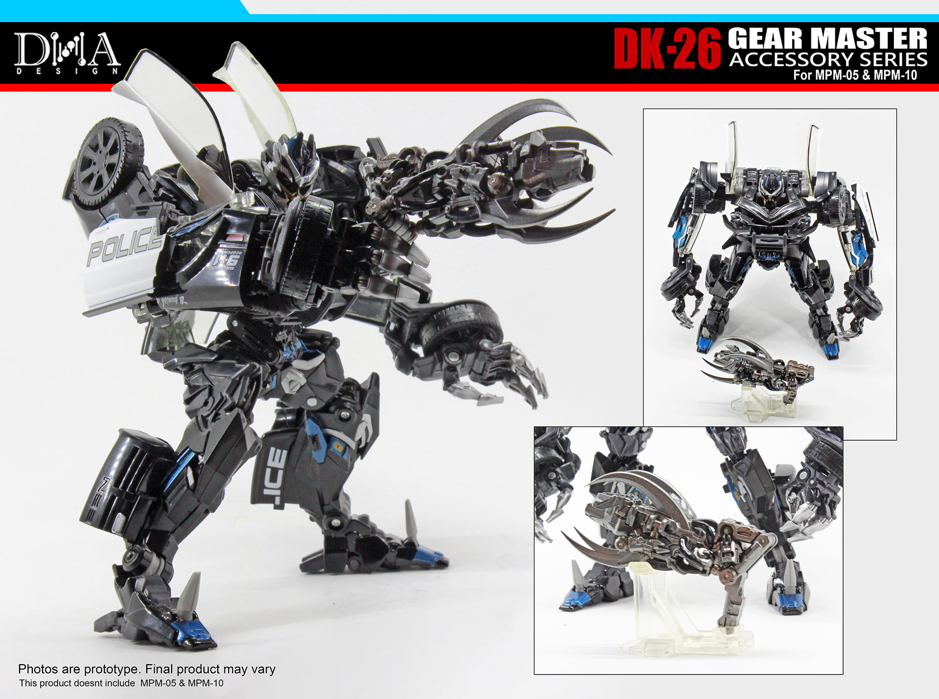 DNA Design DK-26 Upgrade Kit For MPM-05 Barricade & MPM-10
